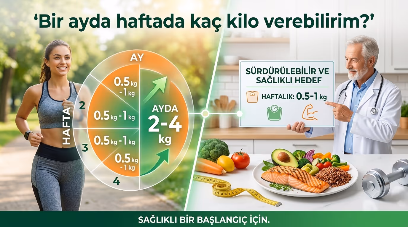 Bir ayda haftada kaç kilo verebilirim?